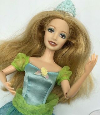 Barbie In The 12 Dancing Princesses Delia Doll Green Rare Ballerina Mattel