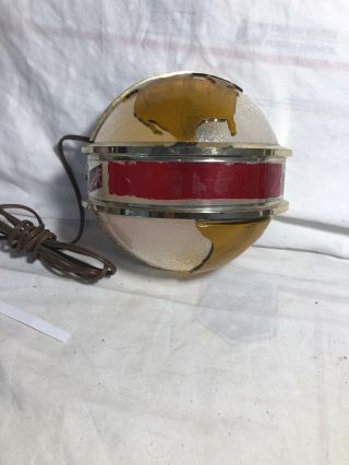 Rare Vintage Schlitz Beer Plastic Half Globe Light Up Sign Approx 7 " Diameter