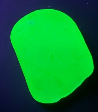Large X Rare Bright Florescent Highlighter Uv Sea Glass Gem Jq