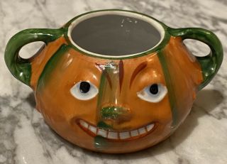 Vintage Halloween German Sugar Bowl Jol Rare