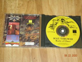 Bolt Thrower - Realm Of Chaos Cd 1995 Earache Relativity - Comes Complete Rare