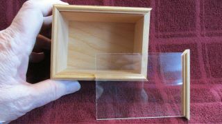 Dollhouse Miniature 1/2 " Scale (1:24 ") Empty Roombox W/plexi - Glass - Ready To Go