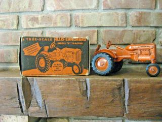 Rare True - Scale Allis Chalmers Model “c” All Metal Toy Tractor