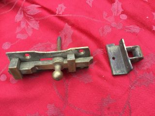 Rare Sliding Bolt And Latch For Penny Slot Toilet Wc Lockerbie Wilkinson