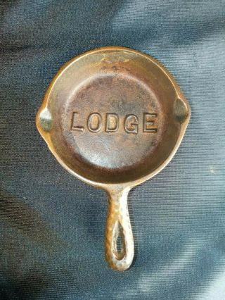 Lodge Vintage Skillet Pan 3 " Rare Hammered Salesman Sample