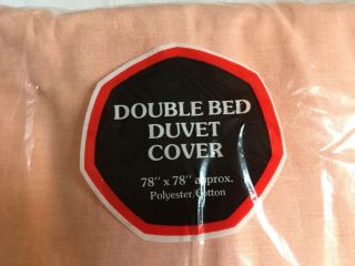VINTAGE Giorgia Co - Ordinate Peach Duvet Cover DOUBLE in pack 3