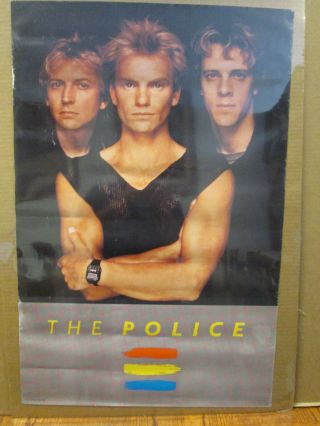 Vintage 1983 The Police Rock Band Music Artist Poster 9144
