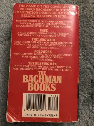 Stephen King,  The Bachman Books,  rare 1st edition 3