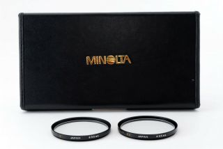 Rare [excellent,  ] Minolta Ac Portrayer 55mm Filter S1 S2 W/case From Japan