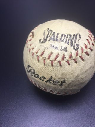 Rare Antique Vintage 1890’s Spalding Rocket Baseball Collectible Made In Usa