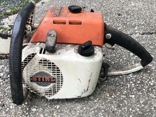 RARE VINTAGE STIHL 041 CHAINSAW WITH 20  BAR “NEEDS POINTS CLEANED” 3