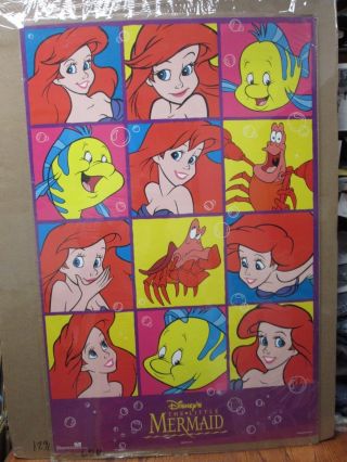 Vintage The Little Mermaid Poster Disney Princess 12099