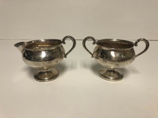 Fisher Sterling Silver Weighted Creamer And Sugar Bowl 703 Read L@@k