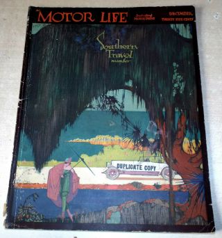Motor Life Including Motor Print:december 1917 - Rare Early American Motor Mag.