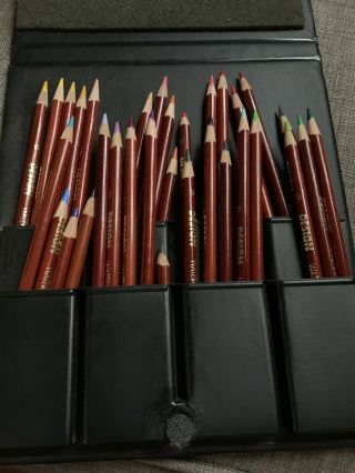 Rare Design Spectracolor Watercolor Color Pencils Set Vintage 32