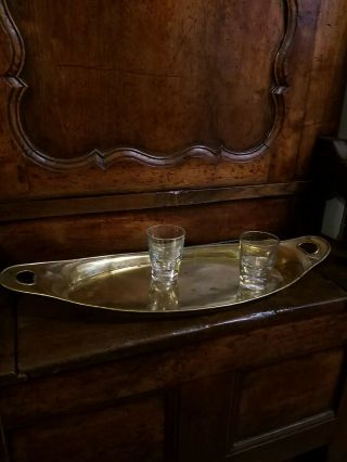 A Rare Early 19th Century Brass Drinks Tray Georgian?