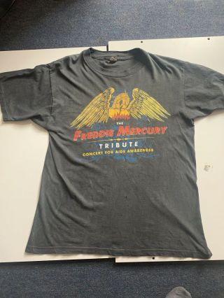 The Freddie Mercury Tribute Concert T Shirt 1992 Rare