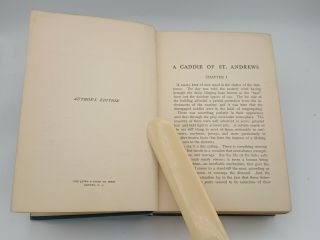 RARE 1907 A Caddie of St.  Andrews Gilbert Watson First & Only Authors Edition 3