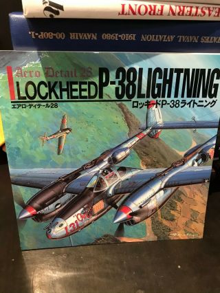 46.  Aero Detail 28: Lockheed P - 38 Lightning Rare Oop (2000) Ln Dai - N