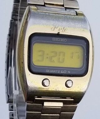 Rare,  Unique Vintage Digital Watch Seiko 0624 - 5009 Lemon