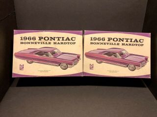 Mpc 1966 Pontiac Bonneville 1/25 Scale Model.  Two Incomplete Kits.