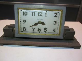 Wonderful Antique Waltham 8 Day Swivel Mantel Desk Clock
