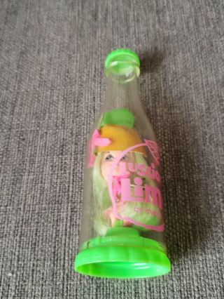 Vintage Liddle Kiddles Luscious Lime Soda Kola Little Bottle Green Doll Pop