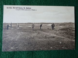 Golf At St Andrews.  4th Hole On The Old Course.  Rare J & G Innes Series.