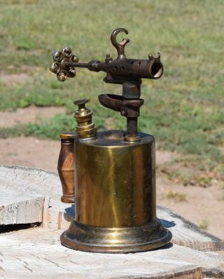 Vintage Antique Clayton Lambert Brass Welding Soldering Iron Gas Blow Torch