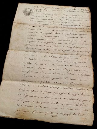 Rare Emperor Napoleon Related Document 1806