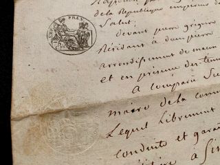Rare Emperor Napoleon Related Document 1806 2