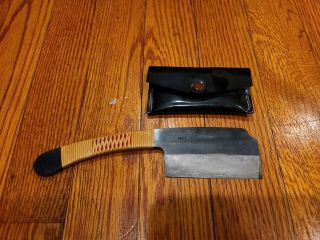 Rare Vintage Nippon Knife 3 " Blade Carving Meat Cleaver