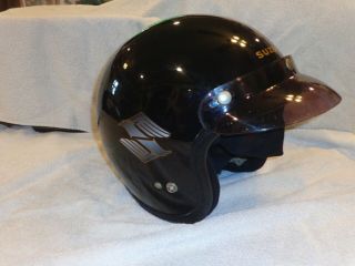 Vintage Arai Suzuki Open Face Helmet - Snell - Large