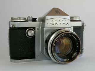 Rare Asahi Pentax Ap 35mm Slr Film Camera & Takumar 58mm F2 Lens - & Exc