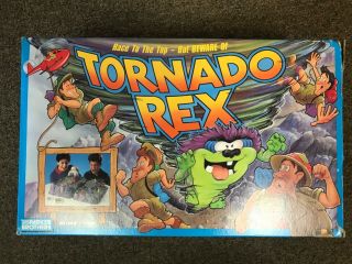 Tornado Rex Board Game,  Vintage 1991 Parker Brothers W/box,  Rare Complete