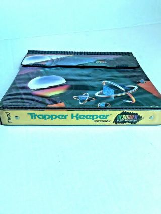 Vintage Mead Trapper Keeper Designer Series 1993 Rare Retro Space Edition