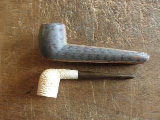 Antique Meerschaum Smoking Pipe,  Case,  Old Pipe. 3