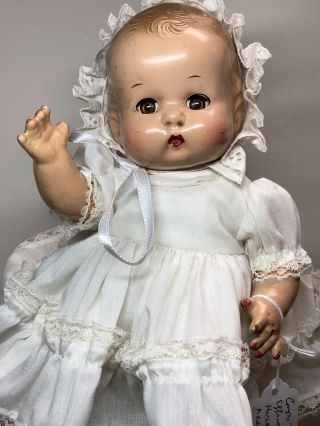 12” Antique Vintage Unmarked Compo Toddler Baby Doll Effanbee Or Horsman? Me