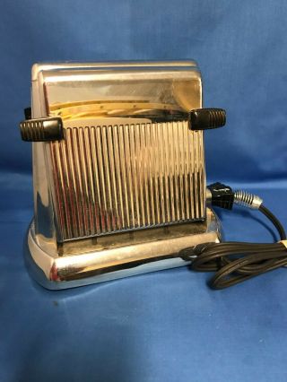 Vintage/antique Handyhot 2 Slice 2 Sided Chrome Toaster Cat No 5902