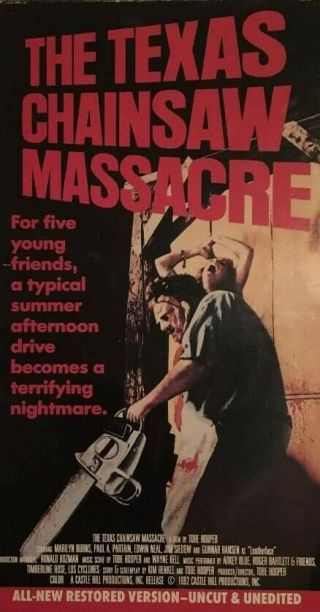 The Texas Chainsaw Massacre (vhs,  1993) Mpi Rare Gore Cult Classic Horror