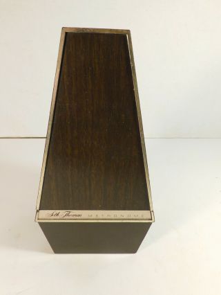 Vintage Seth Thomas Metronome - Dark Brown Plastic " The Conductor " Cat 1104