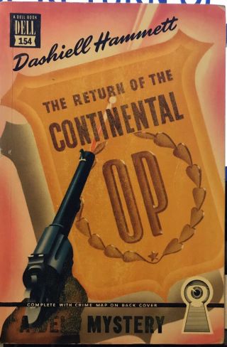 The Return Of The Continental Op By Dashiell Hammett Dell Mapback 154 Rare