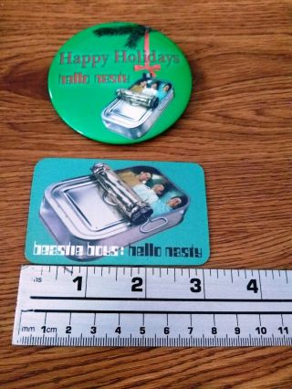 Beastie Boys Hello Nasty Rare Magnet Happy Holiday Promo Button Pin Vintage 