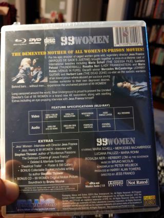 99 Women (Blu ray/DVD/CD,  Blue Underground) Rare/OOP Jess Franco Promo 2