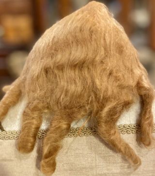71 13 " Vintage Strawberry Blond Doll Wig For Antique Bisque Doll