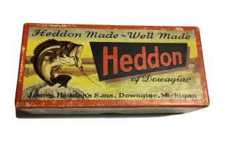 Vintage Heddon Dowagiac Fishing Lure Empty Box 33 - 70 Ass’t