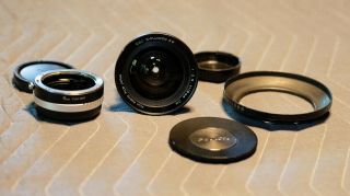 Rare Vintage Fuji Lens 19mm F3.  5 Ebc Fujinon X Mount With Sony E Mount Adapter