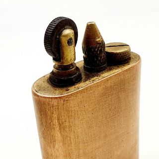 Vintage Brass Cigarette Lighter Petrol Smoking Antique 1920 