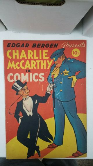 Edgar Bergen Presents Charlie Mccarthy Large Comic Book (1938) Rare
