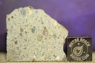 Nwa 8362 Hed Howardite Meteorite 3.  7 Part Slice Of Rare Achondrite With Metal